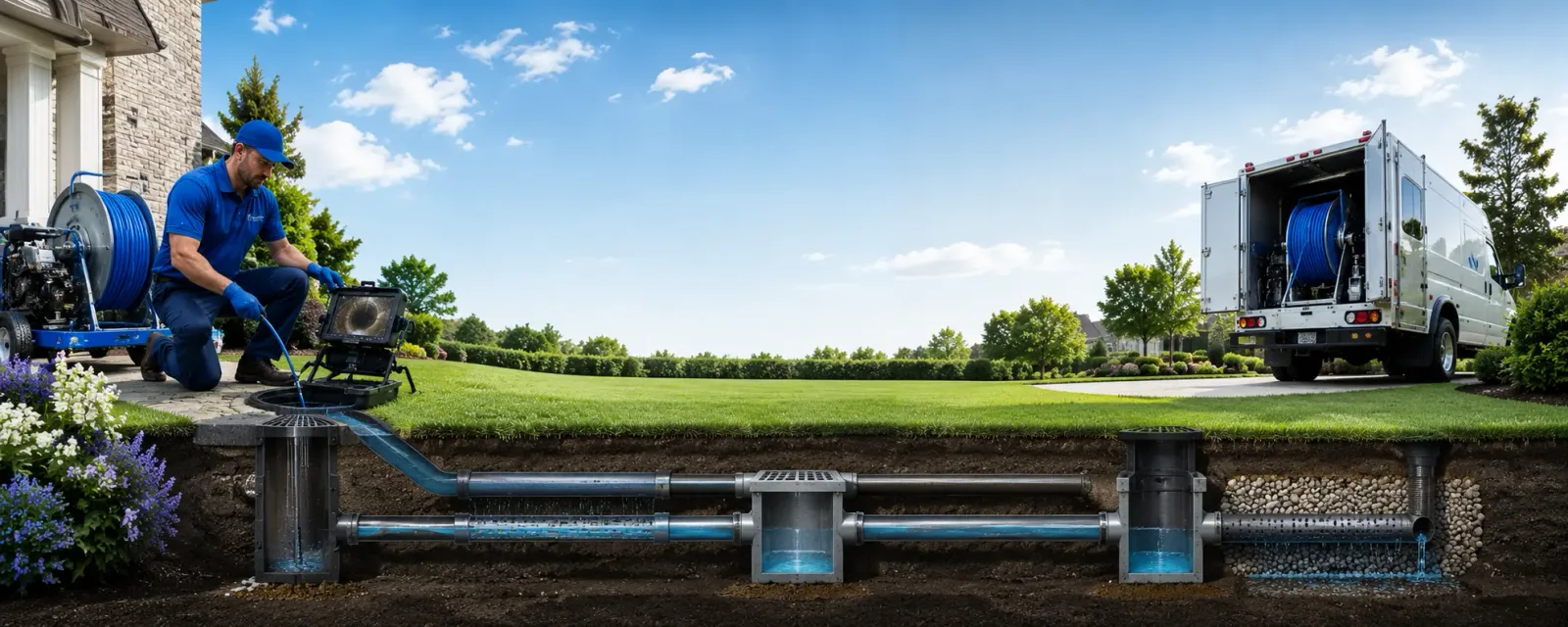 Outdoor drain cleaning information for East Springfield, PA